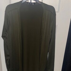 Olive Green Women's Top/Cardigan